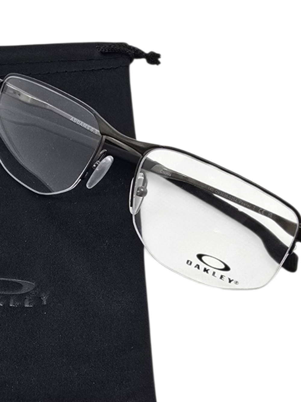 Oakley copper Semi-Rimless Eyeglasses with Carry Pouch